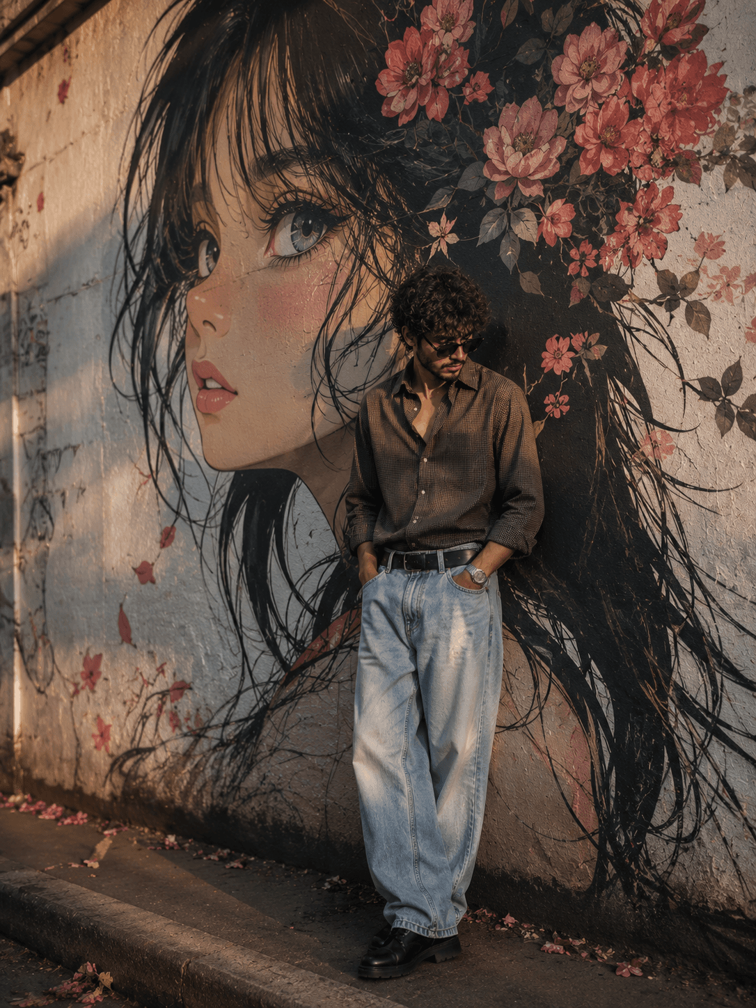 Street Art Mural – Urban Person Portrait - Solo – Urban AI Image Prompt
